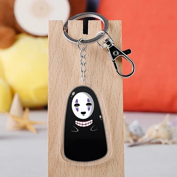 

Spirited Away Keychain Pendant Anime Accessory Props Cosplay Acrylic Keychain Transparent Pendant No Face man