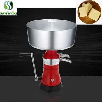 

Hand crank fresh milk degreasing machine machine milk cheese separator metal butter machine small disc separating machine