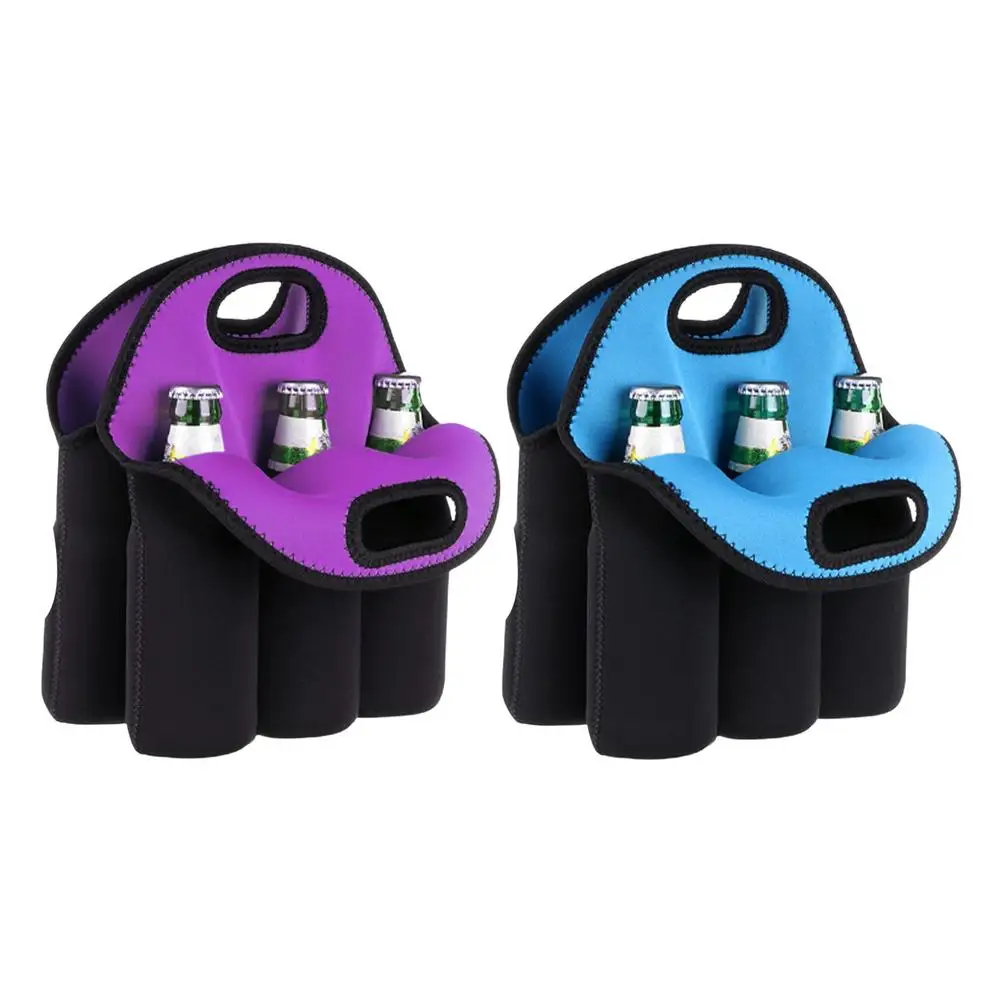 1*Wine Bottle Bag 6 bottles Drinking Beer Insulated Neoprene Tote Carrier Cooler Case Keep its contents cool, insulated and dry