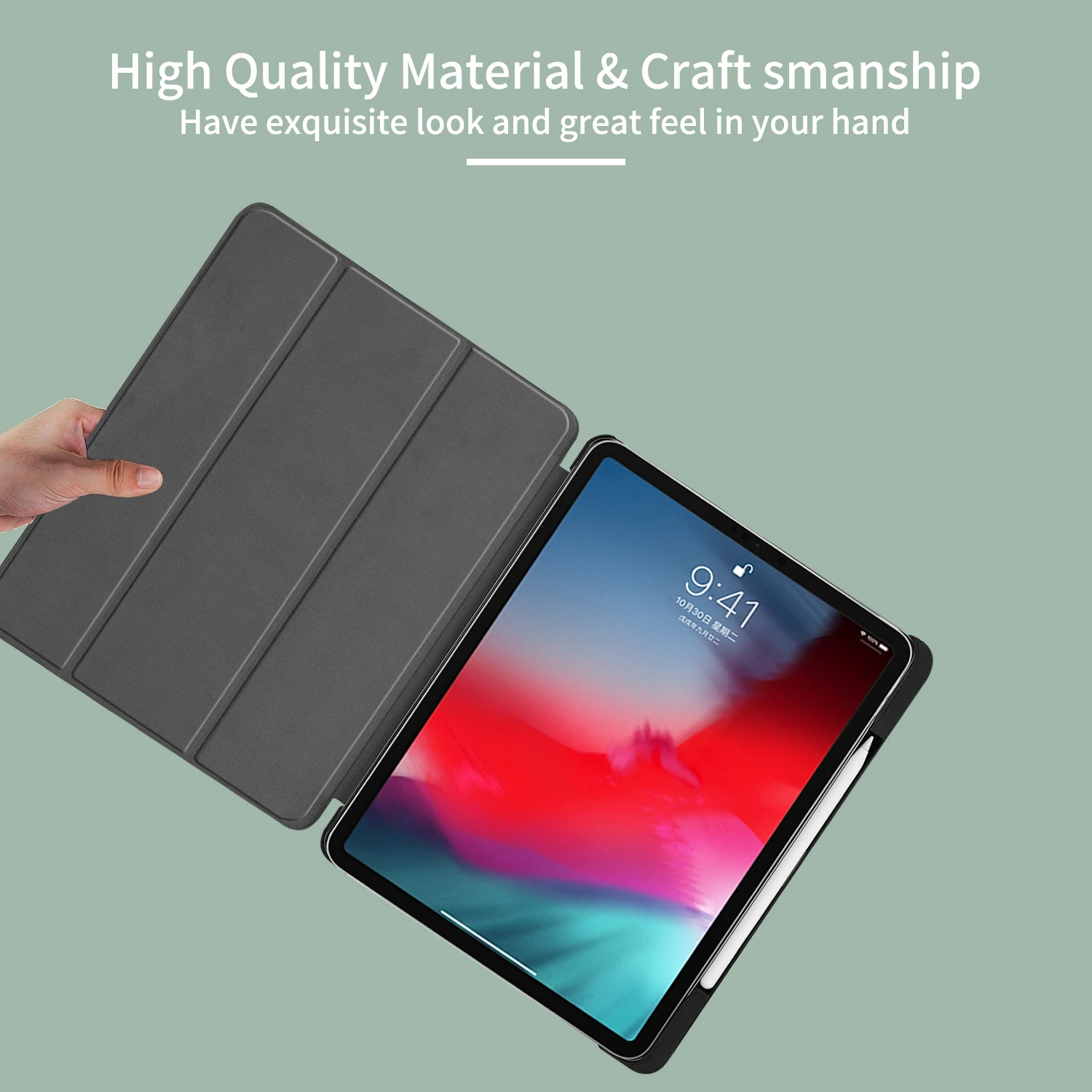 Чехол GOOJODOQ для iPad Pro 11 чехол с держателем карандашом и поддержкой беспроводной