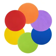 Autocollants Logo au sol 30 pièces, étiquette magique de salle de classe sur le tapis, Patch de calibrage de Division de jeu éducatif # YL10