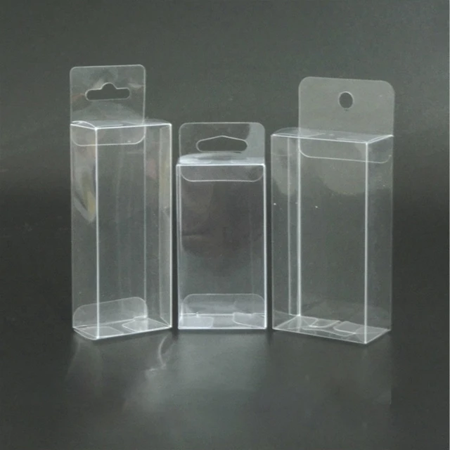 Caja de plástico transparente de PVC para almacenamiento de joyas, Cajas de  Regalo para boda, herramientas, alimentos, exhibición DIY, 50 piezas, 5x5x  H - AliExpress