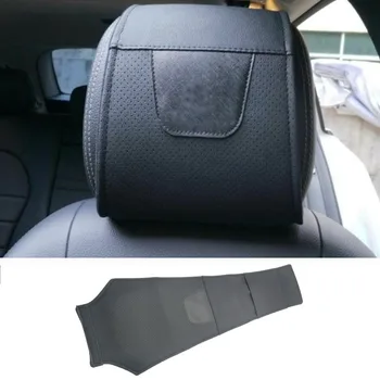 

for Hyundai Elantra i10 i20 i30 i40 Kona solaris Creta Car Headrest Protector Case Pu Leather Car Headrest Cover Car Accessories