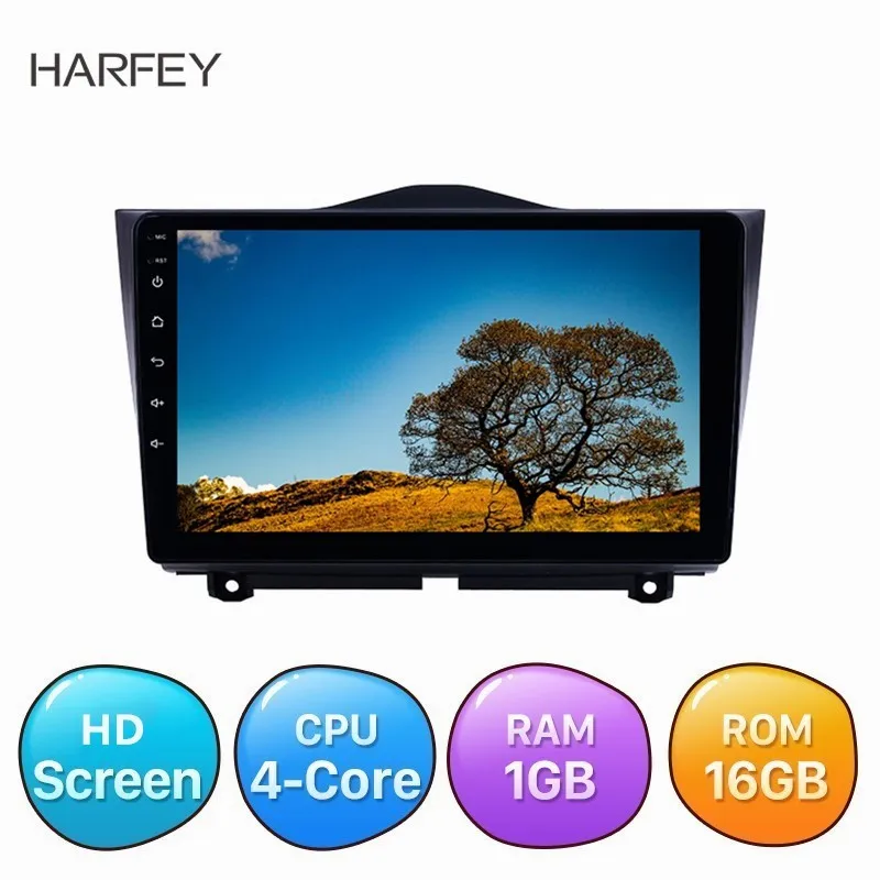 Harfey HD сенсорный экран 9 дюймов Android 8,1 gps Navi 2DIN Автомагнитола для Лада гранта с поддержкой AUX Carplay DAB+ DVR OBD