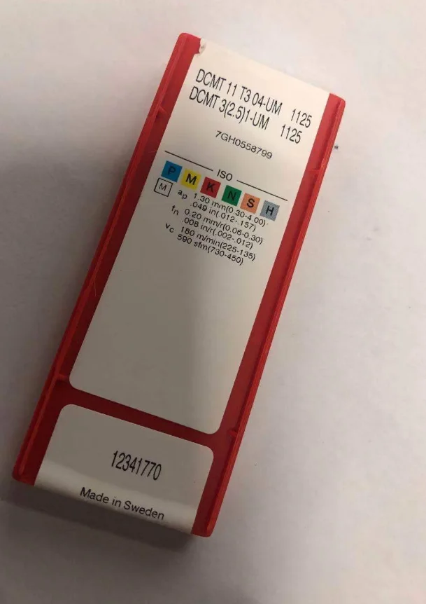 10 шт. вставки карбида DCMT 11 T3 04-UM 1125