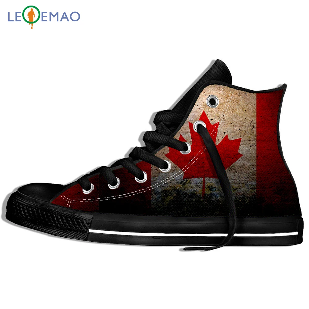 

Walking Canvas Boots Shoes Breathable Brand USA Flag And Other Country Flag Wearable Comfort Sport Shoes Classic Sneakers