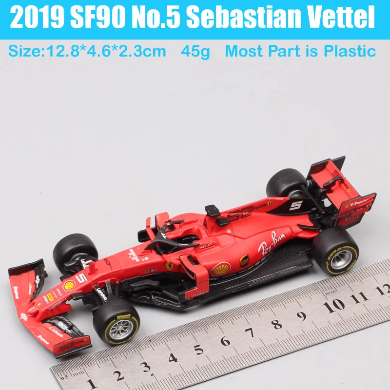 1/43 масштаб bburago SF90 No#16 Charles Leclerc No#5 Sebastian SF71H SF70H RB14 Diecasts& Toy Vehicles гоночный автомобиль модель дети - Цвет: SF90 No5 Sebas
