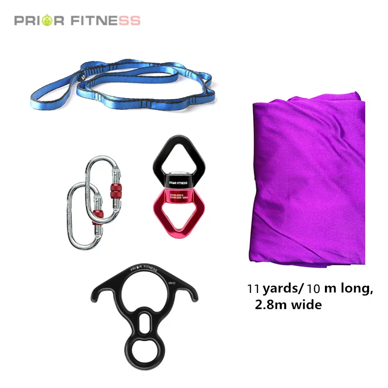 Fly Aerial Silks 16Yards/14.7m for Home Yoga Sling Straps Antigravity Aerial Yoga Indoor Swing