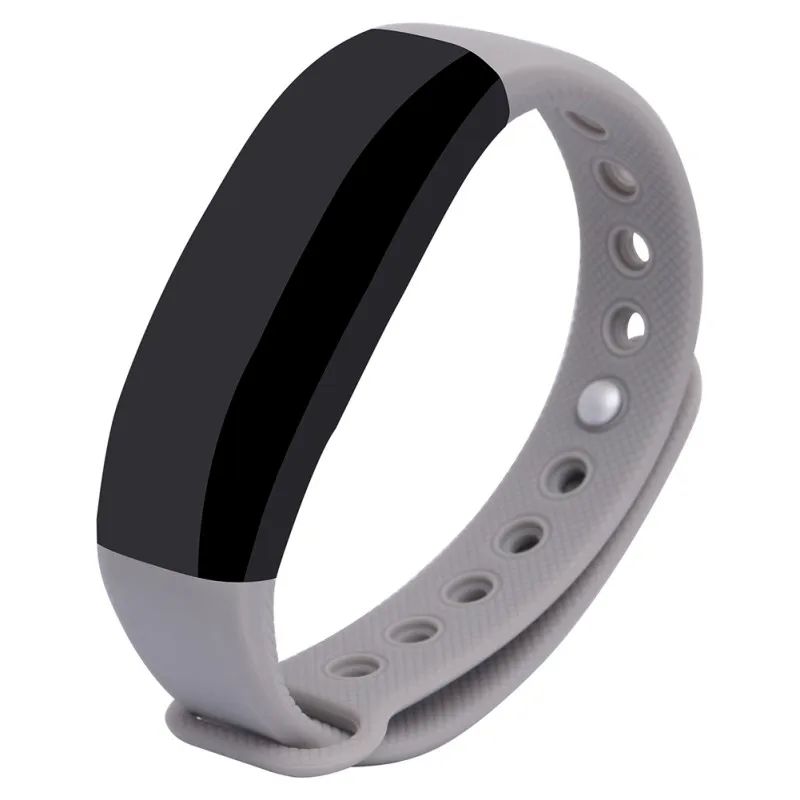 V2 светодиодный смарт-браслет, Смарт-часы, Bluetooth, водонепроницаемые, кровяное давление, пульсометр, спортивный, для бега, плавания, браслет - Цвет: Серый