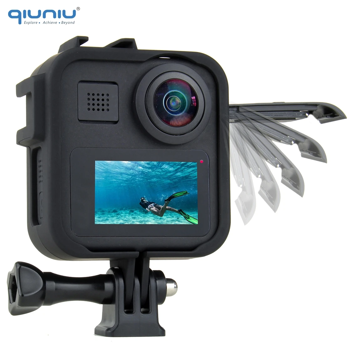 Защитный чехол QIUNIU в стандартной оправе накладка на корпус для GoPro Max 360