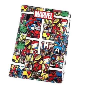 

MC Hero Deadpool Iron Man Spider-Man Passport Cover Men Travel Passport ID Card Holder PU Waterproof Women Passport Bag