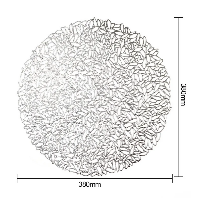 Столовые приборы для обеденного стола подставки в виде листьев лотоса имитация растений ПВХ чашки кофе настольные коврики для кухни рождество дом Decora - Цвет: Q
