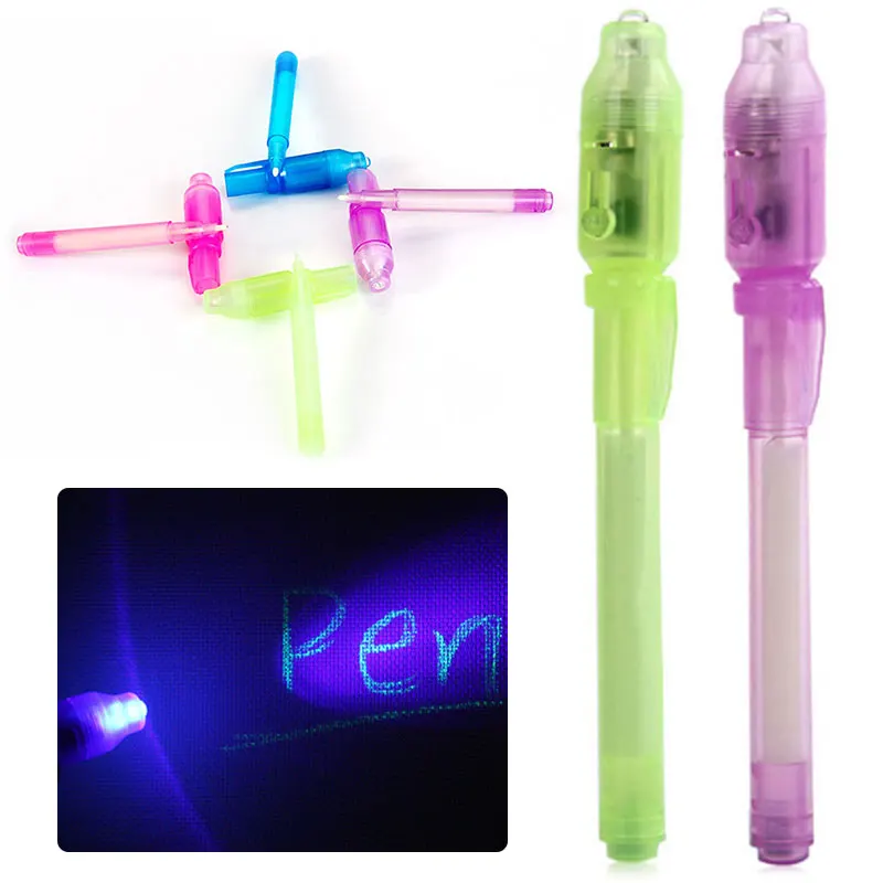 Шариковая ручка для чернил новинка креативный пластиковый УФ светильник офисный