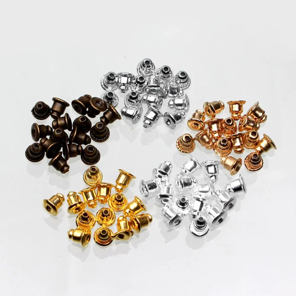 200 шт. 6 мм серьги гвоздики из сплава|Ювелирная фурнитура и компоненты| |