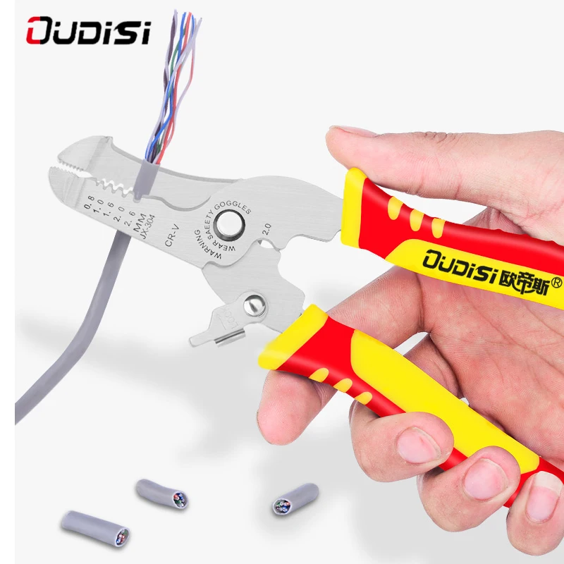 

Crimper Cable Cutter Wire Stripper Multifunctional Stripping Tools Wire Stripping Plier Cable Scissors tool