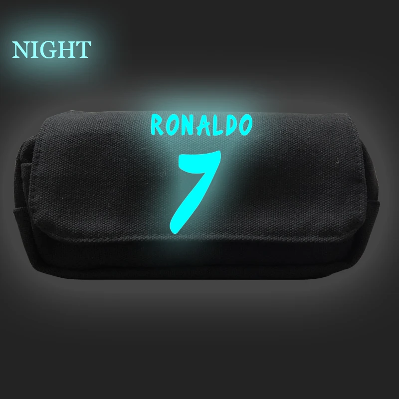 Чехол с изображением Криштиану Роналду CR7 светящаяся ручка коробка для маленьких девочек модная Милая Детская подарки держатель для карандашей для учеников, мальчиков и девочек сумки-косметички - Цвет: 3