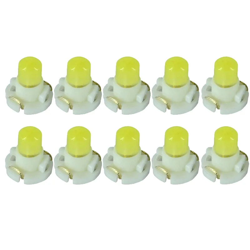 10pcs T3 COB 12V T4.2 T4.7 Car LED Instrument Lights Dashboard Indicator Light Bulbs DC Panel Lamp | Автомобили и мотоциклы