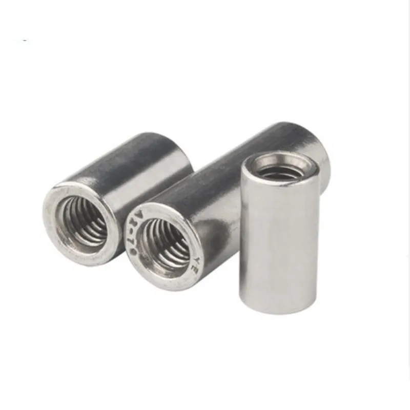 304 Stainless Steel lengthen Round Nut Standoff Spacer Pillar M3 M4 M5 M6 to M20 