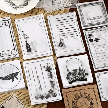 

1 set/lot Memo Pads Sticky Notes End of season series Paper diary Scrapbooking Stickers Office School stationery Notepad