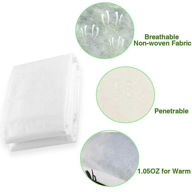 Növényvédő Ruhával Borító Kertészkedés Nem Szőtt Szövet Növény Termesztése Fedő Téli Fagyálló Hideghidegű Meleg Fedél D30 - Image 3