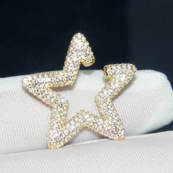 

Baoyocn 2020 New Fashion 925 Sterling Silver Gold Color Romantic Star Ear Bone Cuff Sliding Geometric Clip Earring 1pc for Women