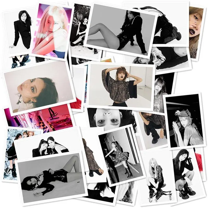 40 шт./компл. BLACKPINK девушки фото карты ПВХ карты самодельные ЛОМО карта Фотокарта с железный ящик