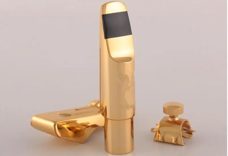 

New Metal Mouthpiece 24k Goldng Alto Sax Tenor Soprano Saxophone Mouthpiece Professional Grade Free Shipping