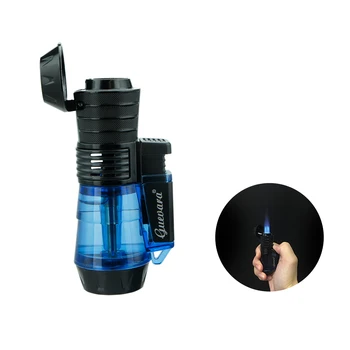 

Jet 3 Torch cigar Lighter Refillable Windproof Triple Jet Flame Butane Inflatable colorful lighter