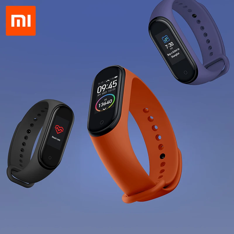 Xiaomi mi Band 4 смарт браслет OLED дисплей 5ATM плавание ng доказательство фитнес трекер для