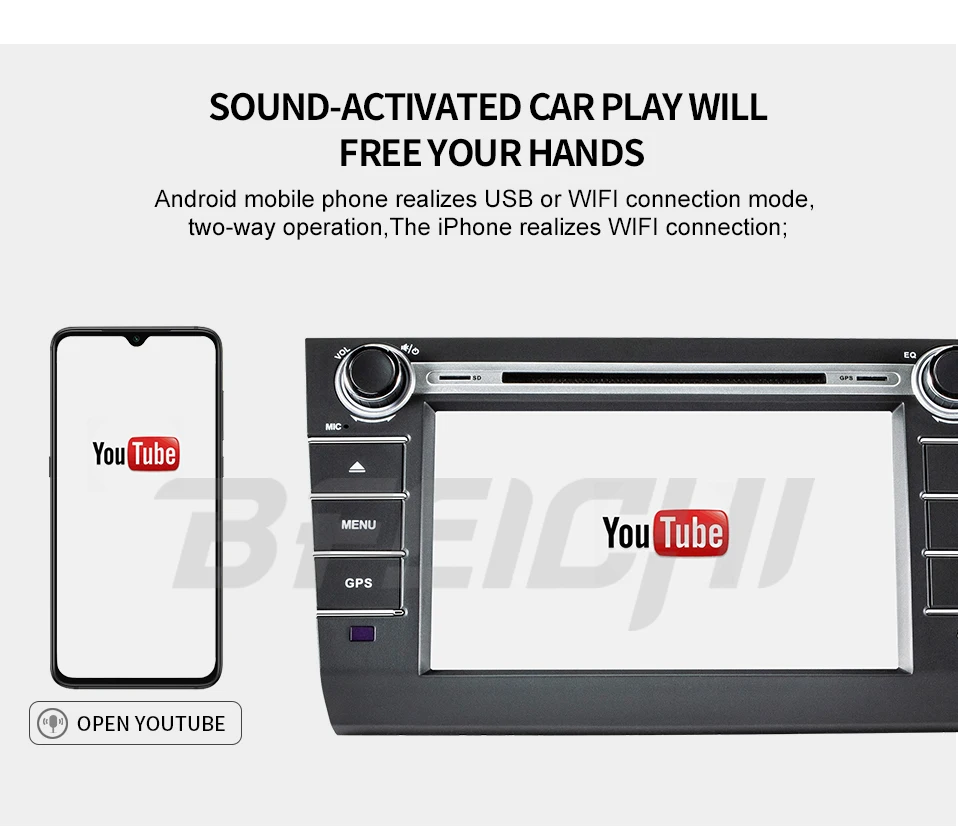 Discount Bfeichi android 9.0 car dvd  for  Suzuki Swift 2004 2005 2006 2007 2008 2009 2010 dvd player navigation 12