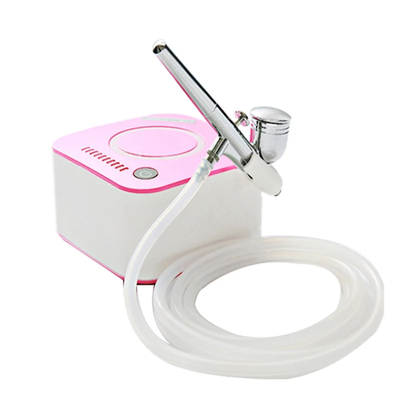 EU Plug Pink Инструмент пополнения кожи лица аэрограф арт модель аэрографа набор - Цвет: EU Plug Pink
