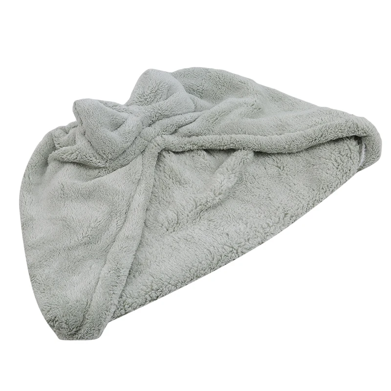 light green Детская водопоглощающая шапочка для душа s милая Коралловая флисовая Шапочка для волос из микрофибры с бантиком детская шапочка для душа забота о ребенке - Цвет: light green