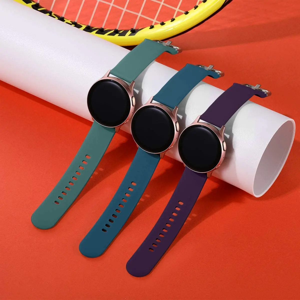 Ремешок силиконовый для Active 2 42 мм удобный сменный Браслет Samsung Galaxy Watch 46 Huawei watch GT2