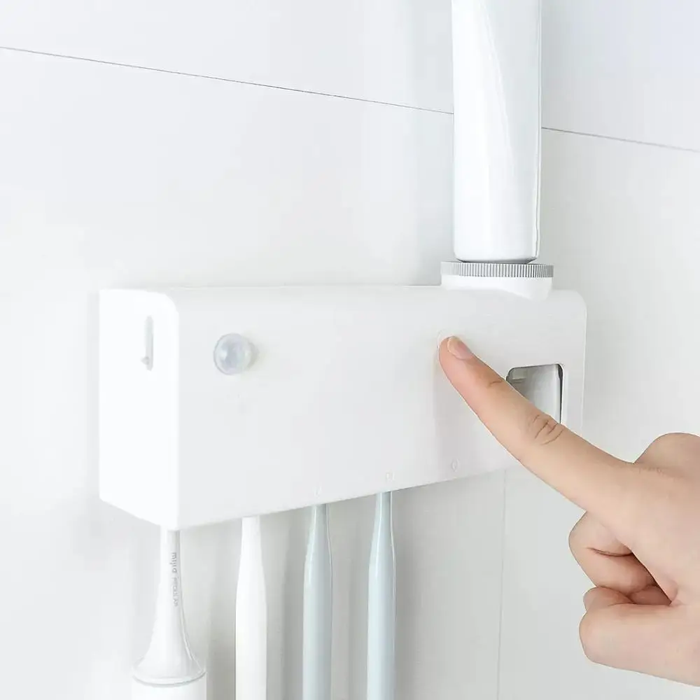  Xiaomi Dr.Meng Intelligent UVC Sterilize Toothbrush Holder Wall Mount Toothpaste Dispenser Tooth Br
