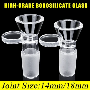 

14mm/18mm School Laboratory Glassware Borosilicate Glass Joint Clear Slide Male Glass Bowl w/Handle Funnel Type Bowl Chemistry