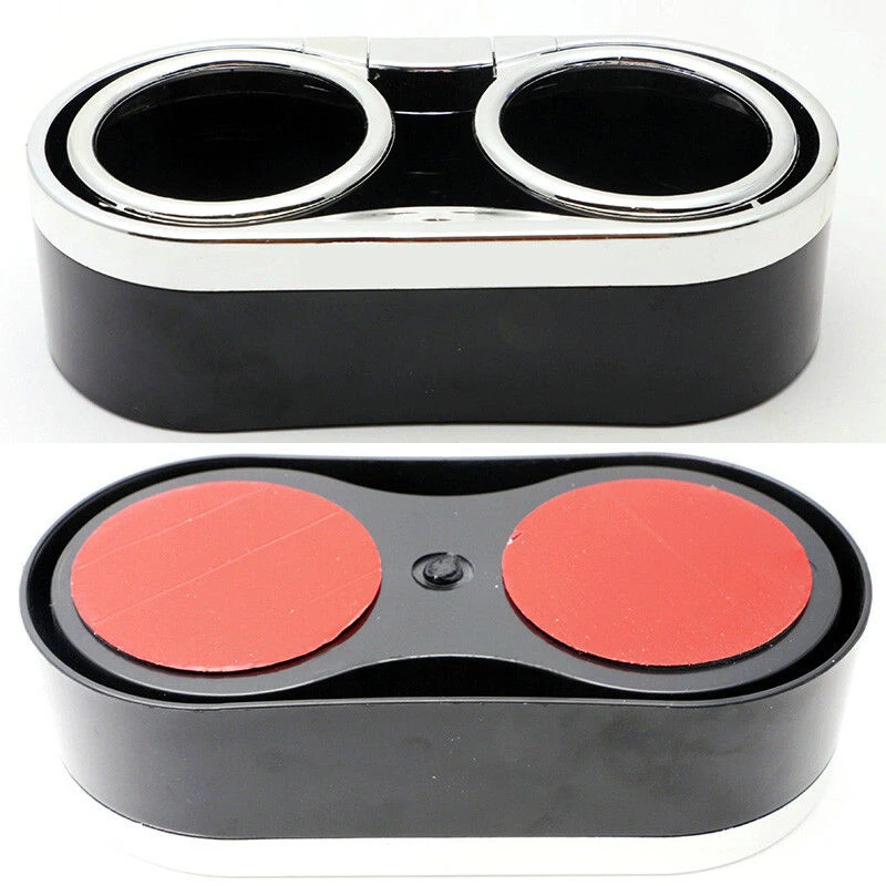 Универсальный автомобильный держатель для чашки из АБС-пластика 16*8*4,5 см, для хранения приборных панелей, черный+ серебристый