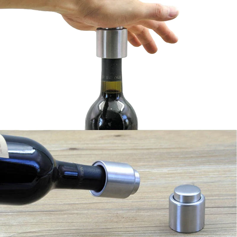 1 шт. вакуумная пробка для бутылки вина из нержавеющей стали, герметичный ограничитель потока жидкости для хранения