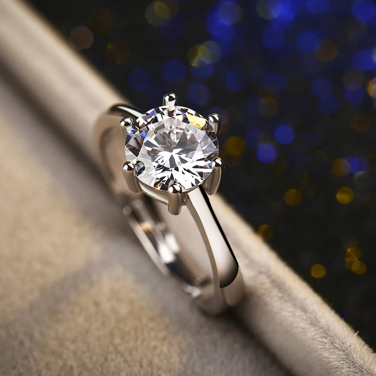 925 стерлингового серебра ослепительный 6 когти AAAAA циркония ожерелье+ серьги+ кольцо комплекты украшений для женщин Свадебные украшения