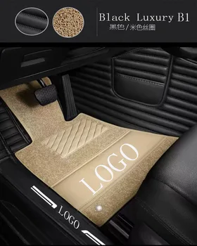 

Car floor mats with Logo/Brand Logo for Mercedes Benz A B180 C200 E260 CL CLA G GLK300 leather Anti-slip car-styling carpet line