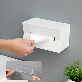 

Kitchen Tissue Box Cover Napkin Holder for Paper Towels Box for Napkins Tissue Dispenser Wall Mounted Container for Wipes