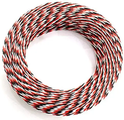 5 м 16 футов 22AWG 26awg 30/60 Core 3 way Twist Servo удлинитель JR Futaba витой провод свинец для RC аксессуары для самолетов