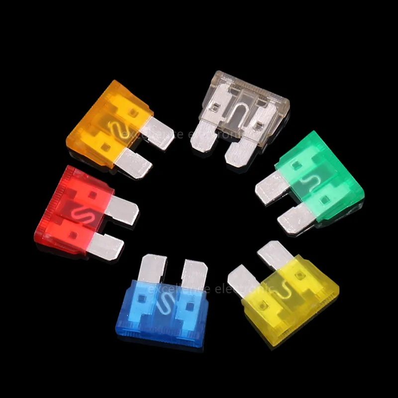 30Pcs/Lot Standard Auto Blade Fuse for Car 5 10 15 20 25 30 AMP Car Fuse Auto Fuse Assortment Kit Set