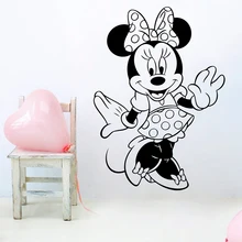 Disney Minnie Mouse Wall Art Decal Cartoon Character Wall Stickers Girls Room Nursery Decor Removable Vinyl Minnie Mouse Sticker Disney Minnie Mouse Wall Art Decal Cartoon Character Wall Stickers Girls Room Nursery Decor Removable Vinyl Minnie Mouse Sticker