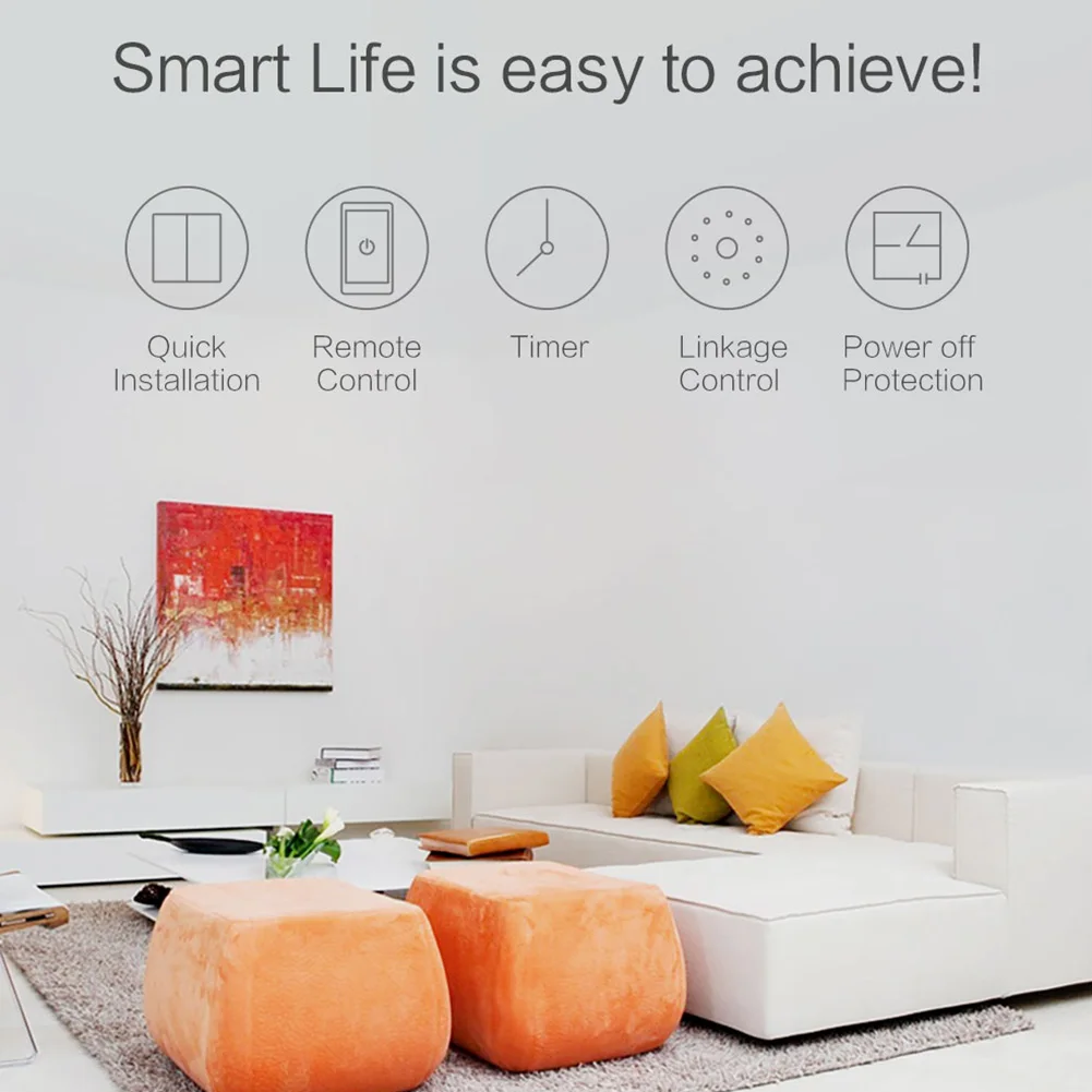 Xiaomi настенный выключатель ZigBee умный дом беспроводной умный светильник переключатель управления настенный переключатель дистанционного управления