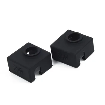 

For 3D printers Silicone Covers End sock Accessory Silica gel Black 22*22*12mm Resistant 2pcs