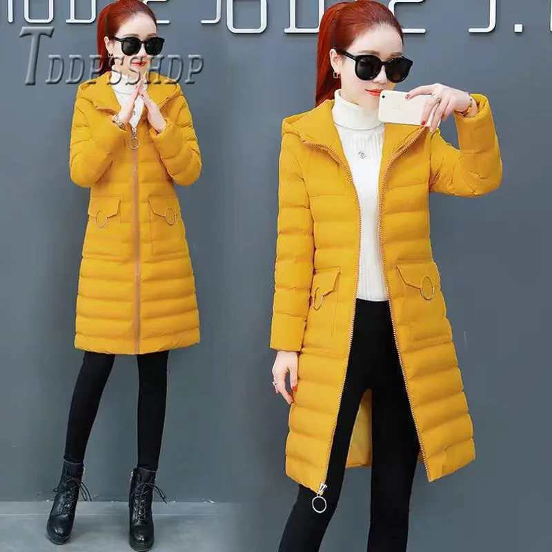 New Warm Women Winter Jackets Coats Cotton Hooded Slim Feminina Outwear Parka