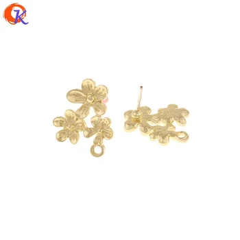 

Cordial Design 100Pcs 15*18MM Jewelry Accessories/Earrings Stud/DIY Parts/Flower Shape/Hand Made/Jewelry Making/Earring Findings