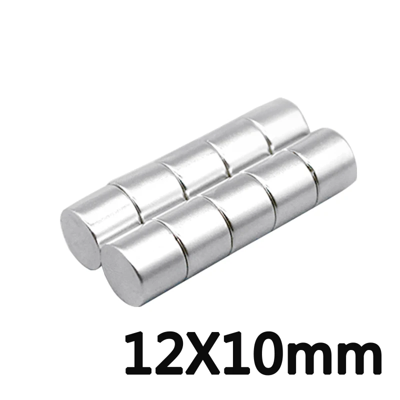 

500/1000/1500pcs 12x10 Neodymium Magnets Round Flat Disc Strongest Most Powerful Rare Earth Magnet Cool for Fridge Ther 12*10mm