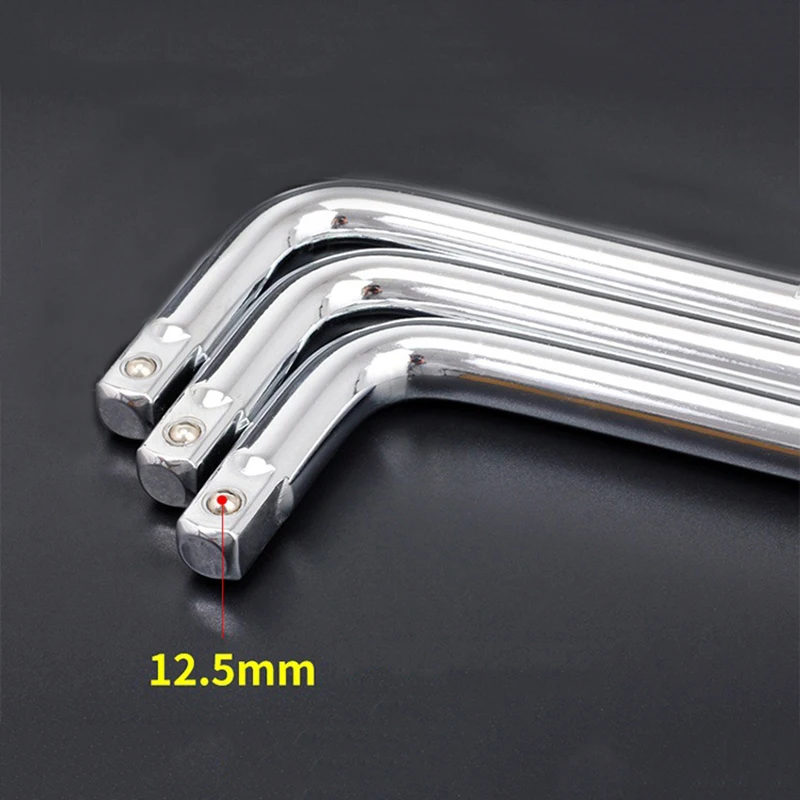 1PC 1/2 Drive Sliding Socket Bar Handle L Shape Socket Extension Bar Wrench Hot