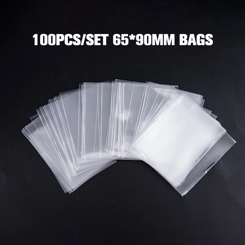 100Pcs 65*90 Transparent Collection Card Film Card Game Protector Kill Sleeves And ID Protector Bag card sleeve card sleeves storage bag id card case id card holder card holder credit card holder wallet card holder wallet card bag